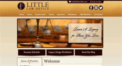 Desktop Screenshot of littlelawoffices.com